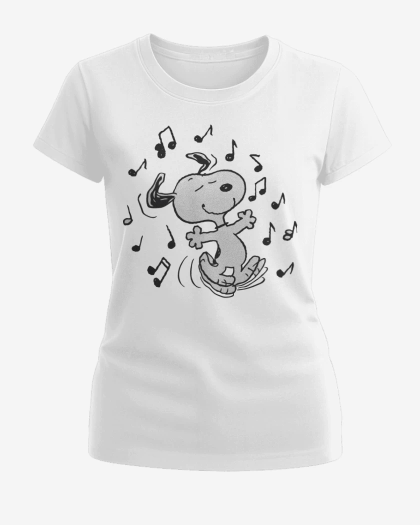 Polera de Mujer Blanco de Snoopy