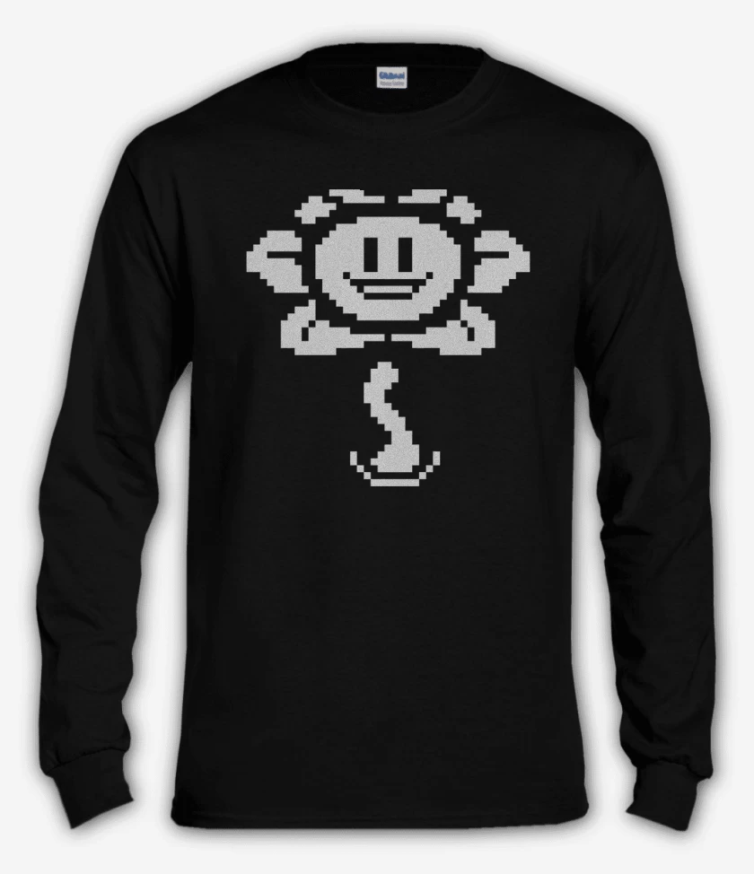 Polera manga larga Negro de Undertale 2