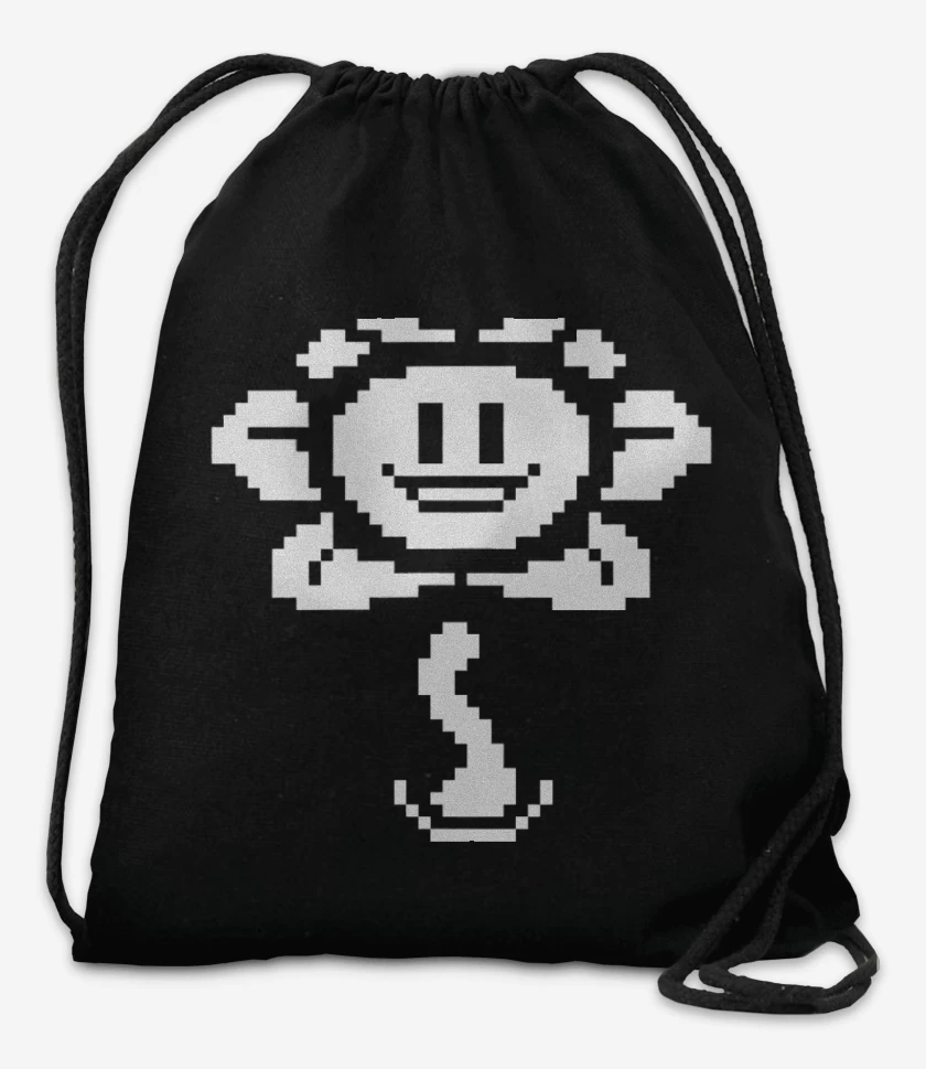 Mochila Negro de Undertale 2