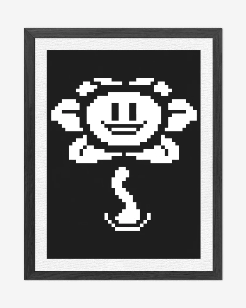 Cuadro decorativo Negro de Undertale 2
