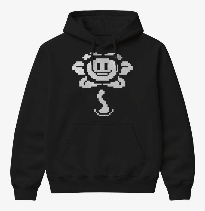 Poleron Canguro básico Negro de Undertale 2