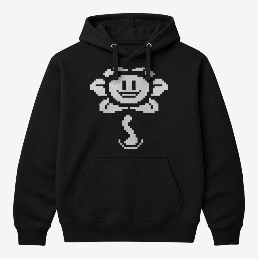 Polerón Canguro Negro de Undertale 2