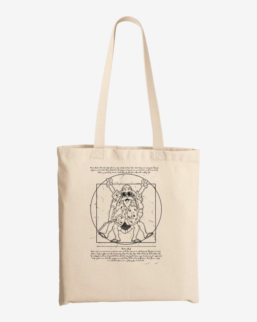 Totebag Blanco de Roshi de Vitruvio