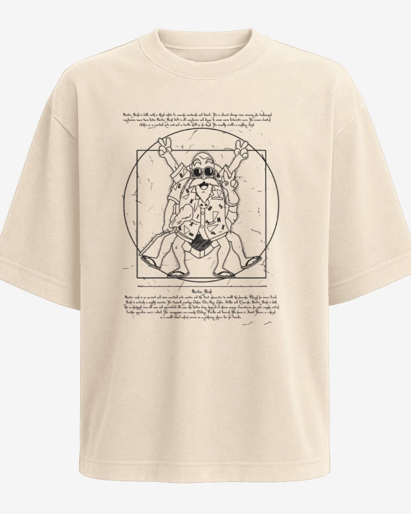 Polera Oversize Beige de Roshi de Vitruvio