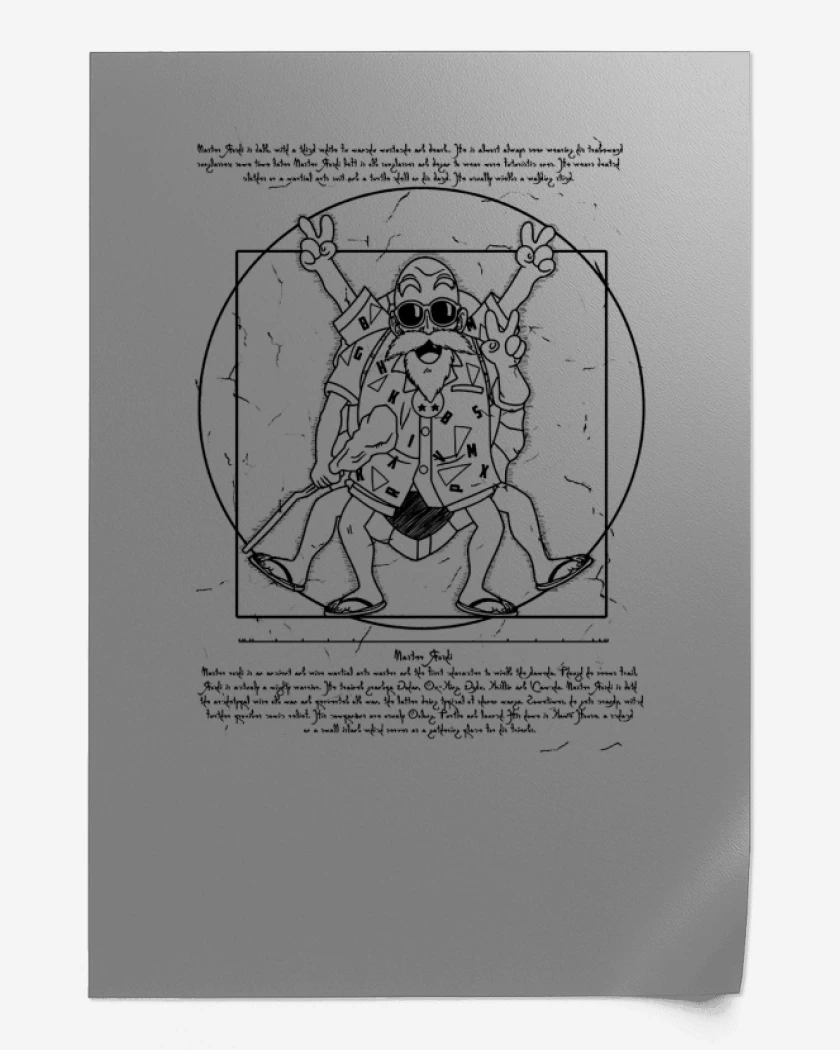 Print Gris Melange de Roshi de Vitruvio