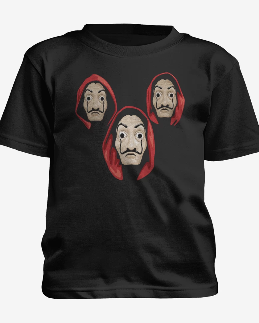 Polera de niño Negro de La casa de papel 2