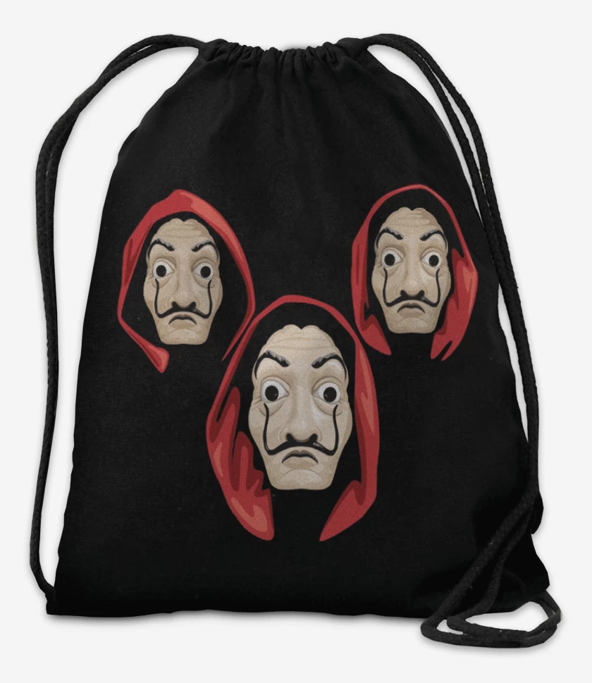 Mochila Negro de La casa de papel 2