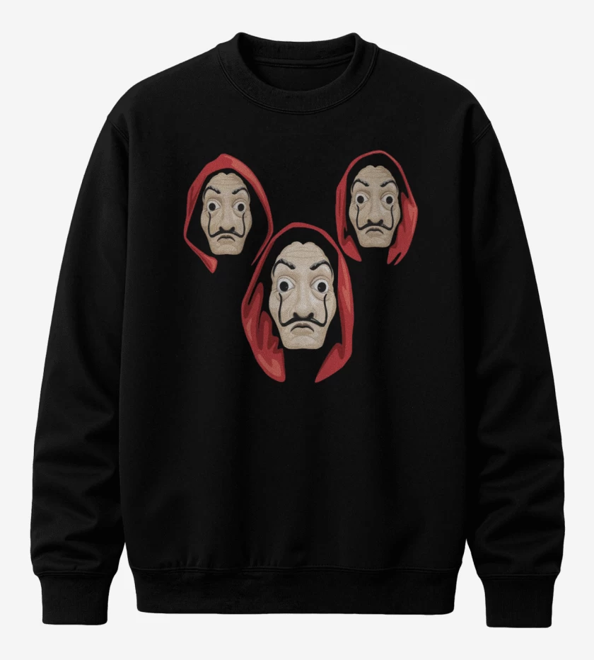 Poleron polo Negro de La casa de papel 2