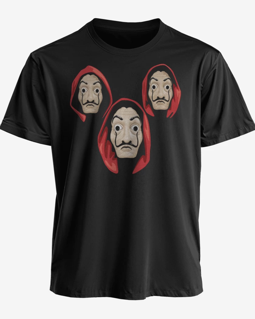Polera premium Negro de La casa de papel 2