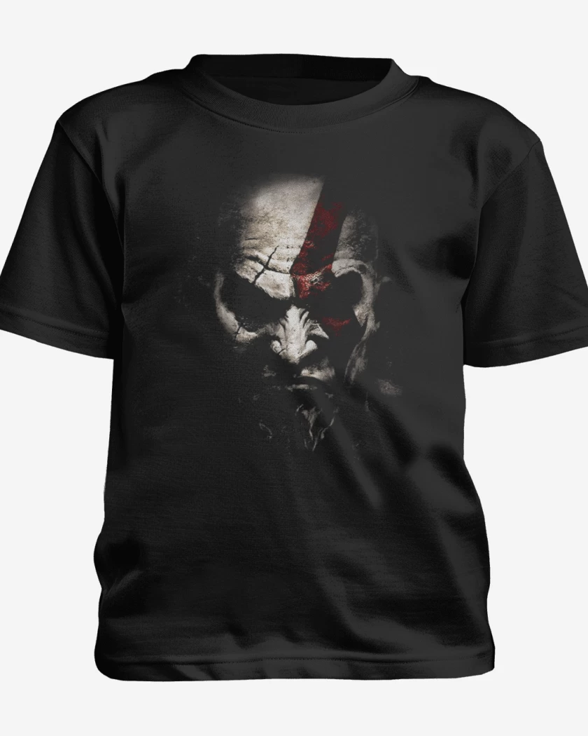 Polera de niño Negro de kratos sombra