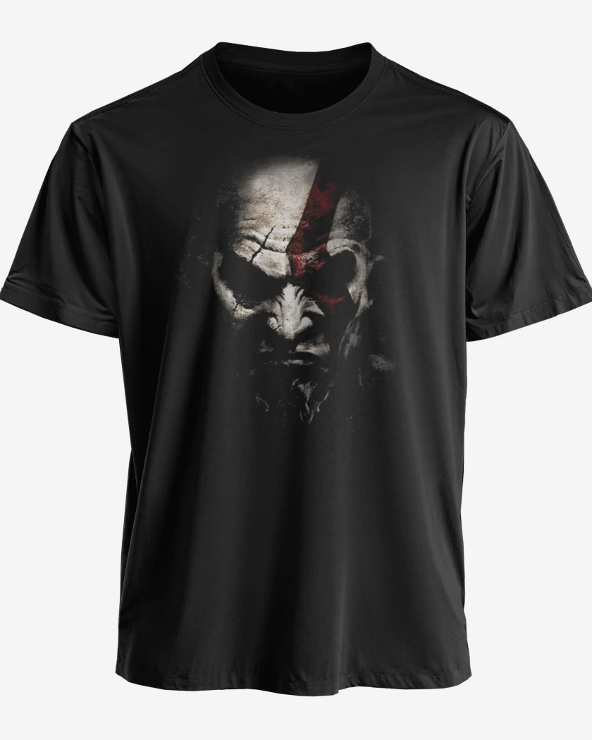 Polera premium Negro de kratos sombra