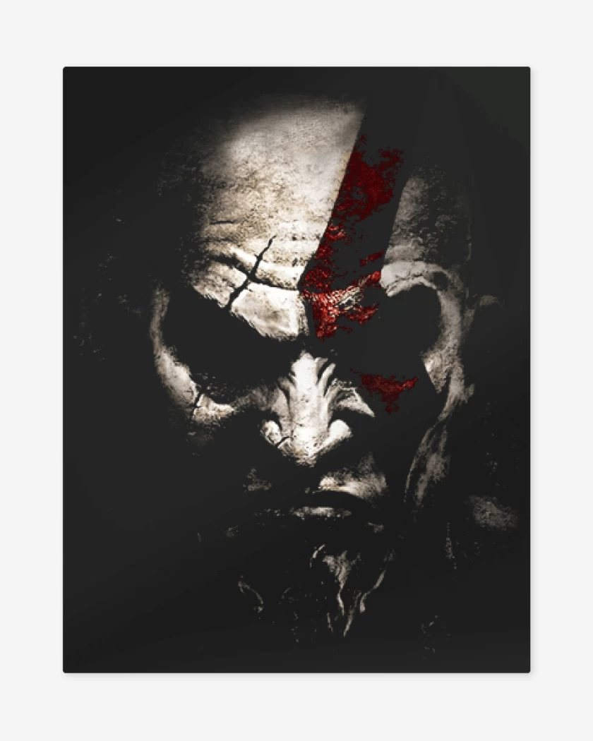 Print metalico kratos sombra