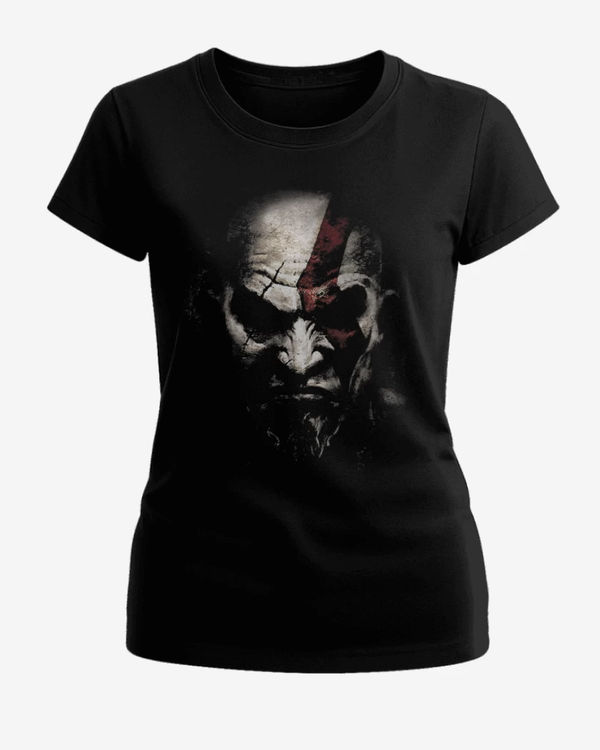 Polera de Mujer Negro de kratos sombra