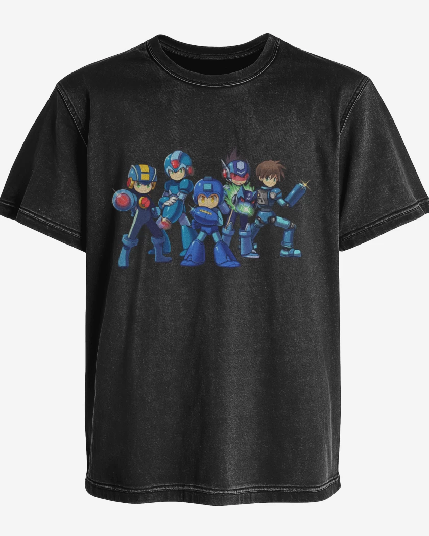 Polera desgastada Megamanes