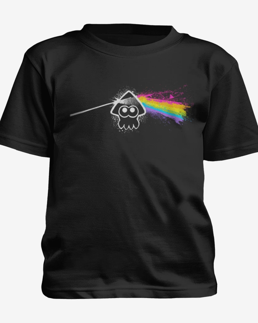 Polera de niño Negro de Splat side of the moon