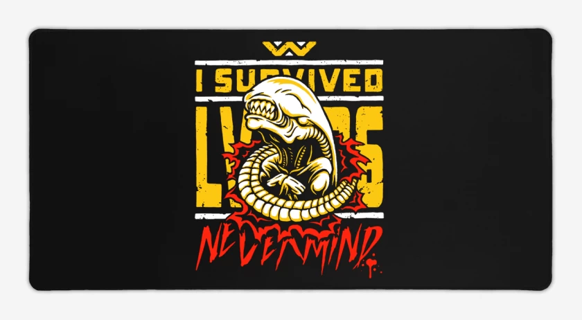 Mouse pad Gamer I Survived alien