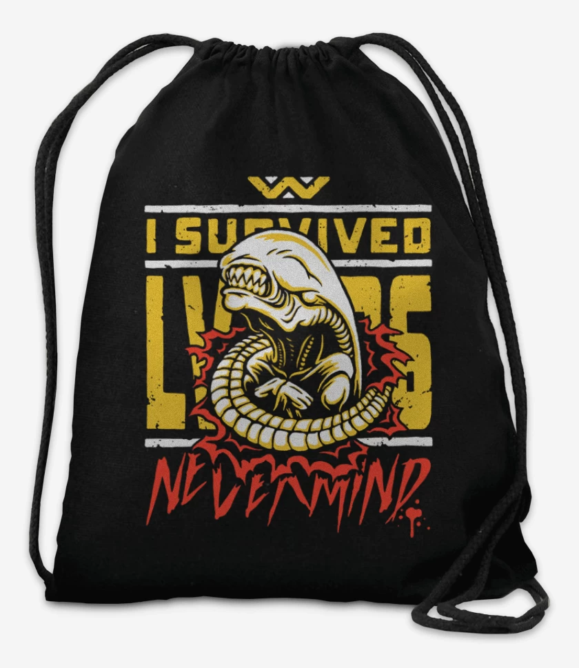 Mochila Negro de I Survived alien