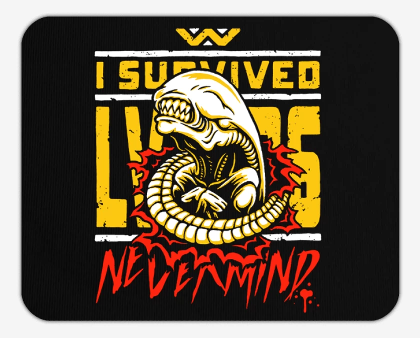 Mousepad Negro de I Survived alien