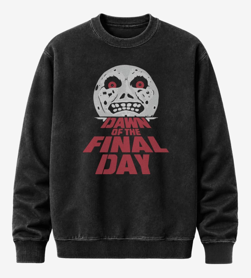 Poleron Polo Acid Wash Negro de Dawn Of The Final Day