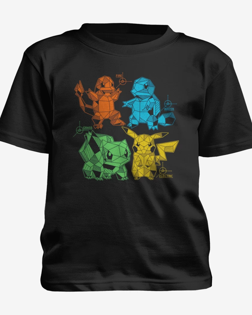 Polera de niño Negro de pokemoncillos
