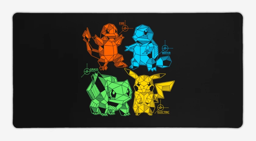Mouse pad Gamer pokemoncillos