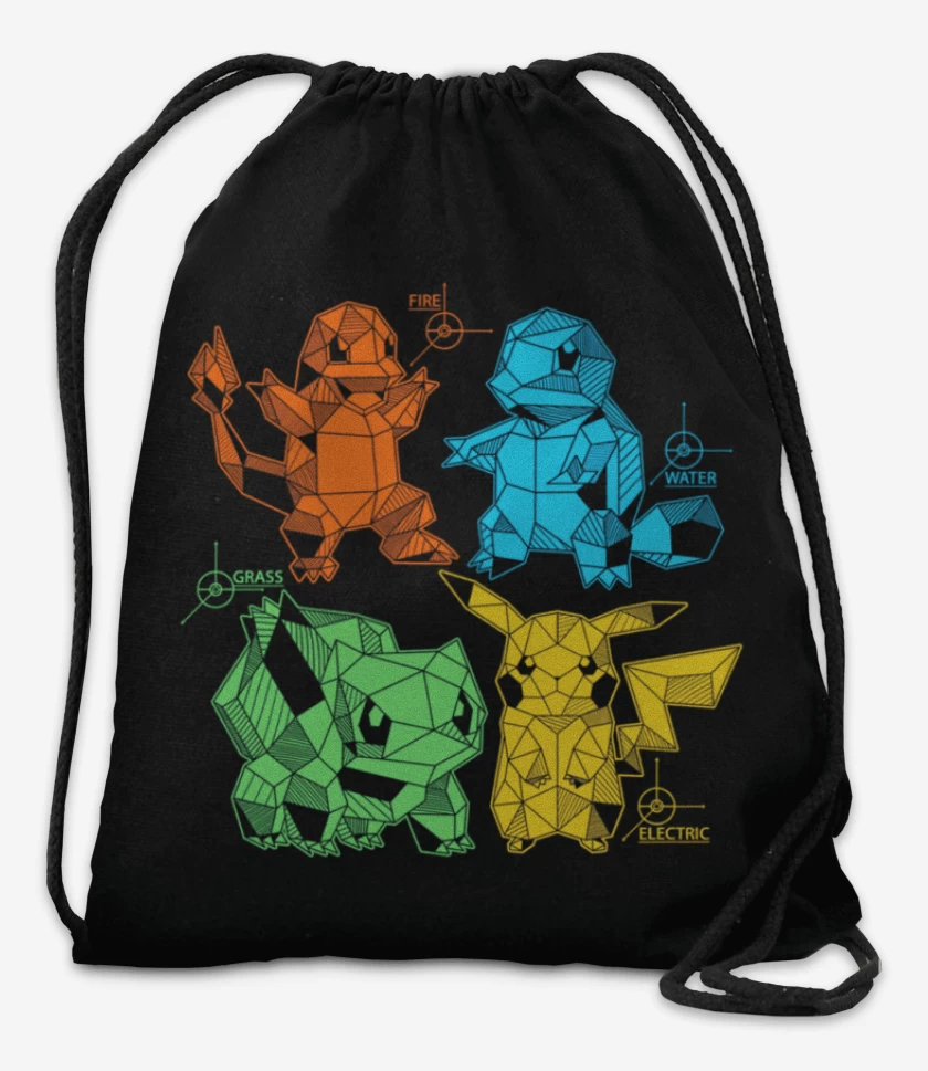 Mochila Negro de pokemoncillos