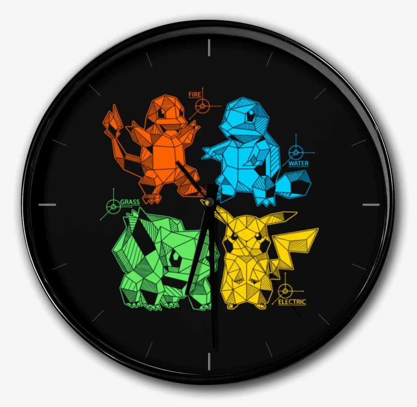Reloj Negro de pokemoncillos