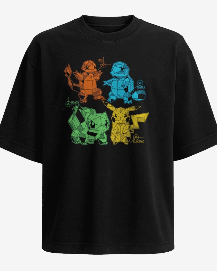 Polera Oversize pokemoncillos