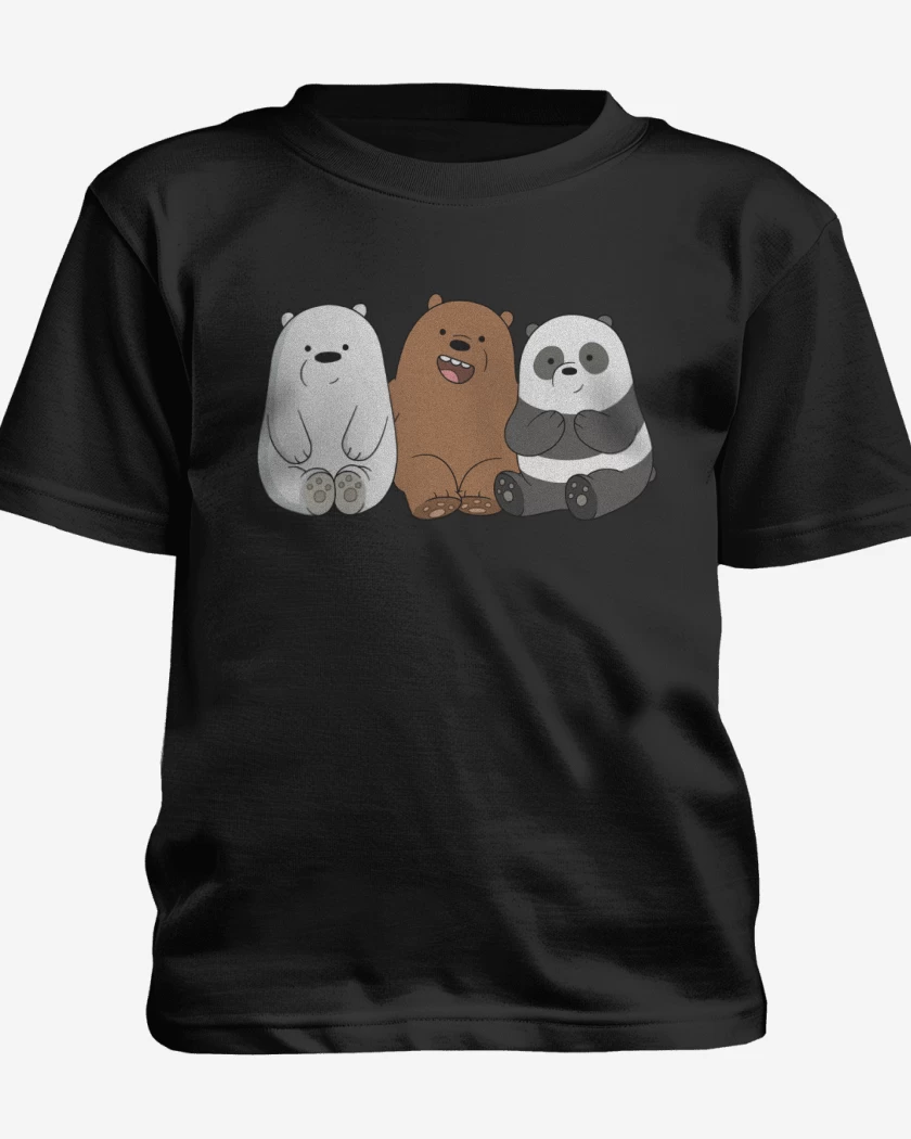 Polera de niño Negro de We Bare Bears