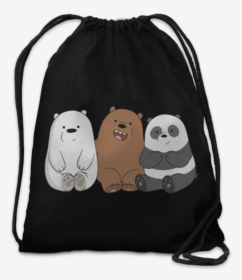 Mochila Negro de We Bare Bears