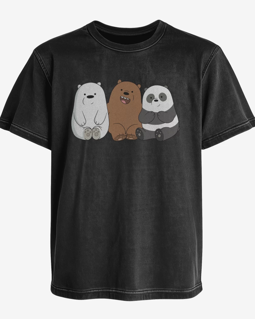 Polera desgastada We Bare Bears