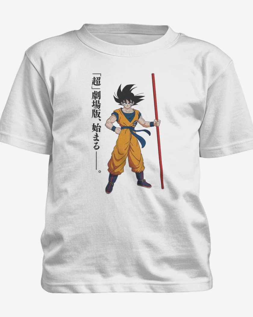 Polera de niño Blanco de new goku