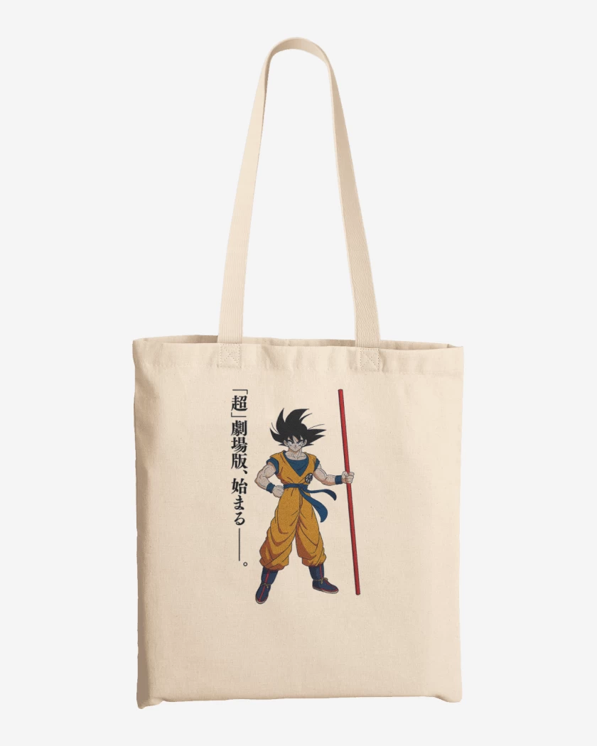 Totebag Blanco de new goku