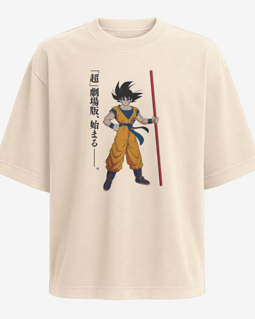 Polera Oversize Beige de new goku