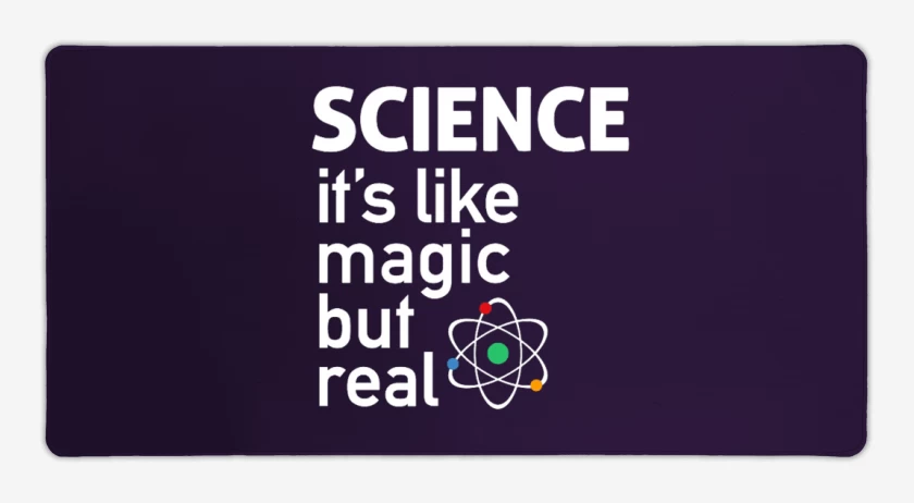 Mouse pad Gamer Morado de ciencia real