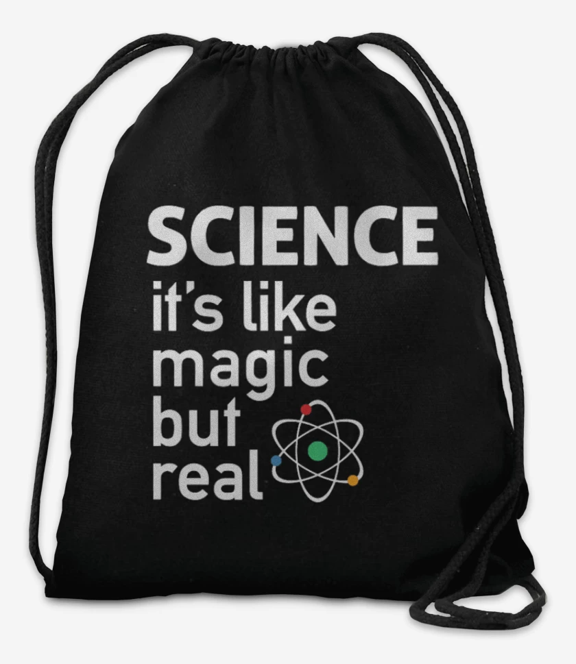 Mochila Negro de ciencia real
