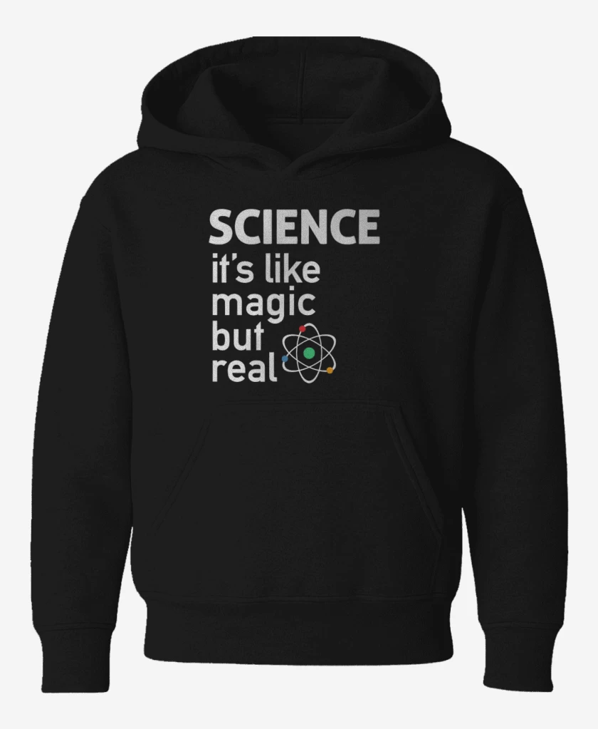 Poleron de niño Negro de ciencia real