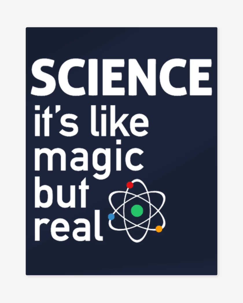 Print metalico Azul Marino de ciencia real
