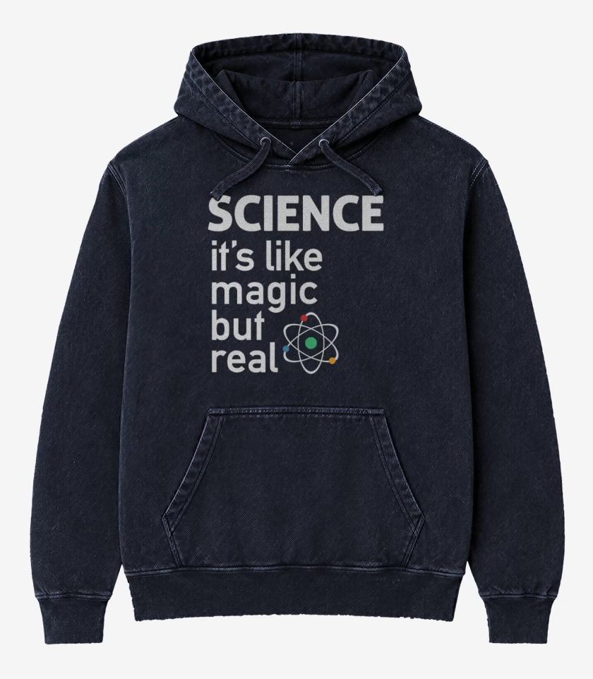Poleron Canguro Acid Wash ciencia real