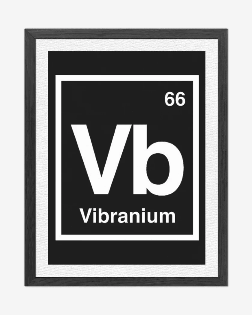 Cuadro decorativo Negro de Vibranium