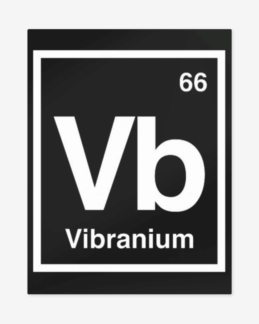 Print metalico Negro de Vibranium
