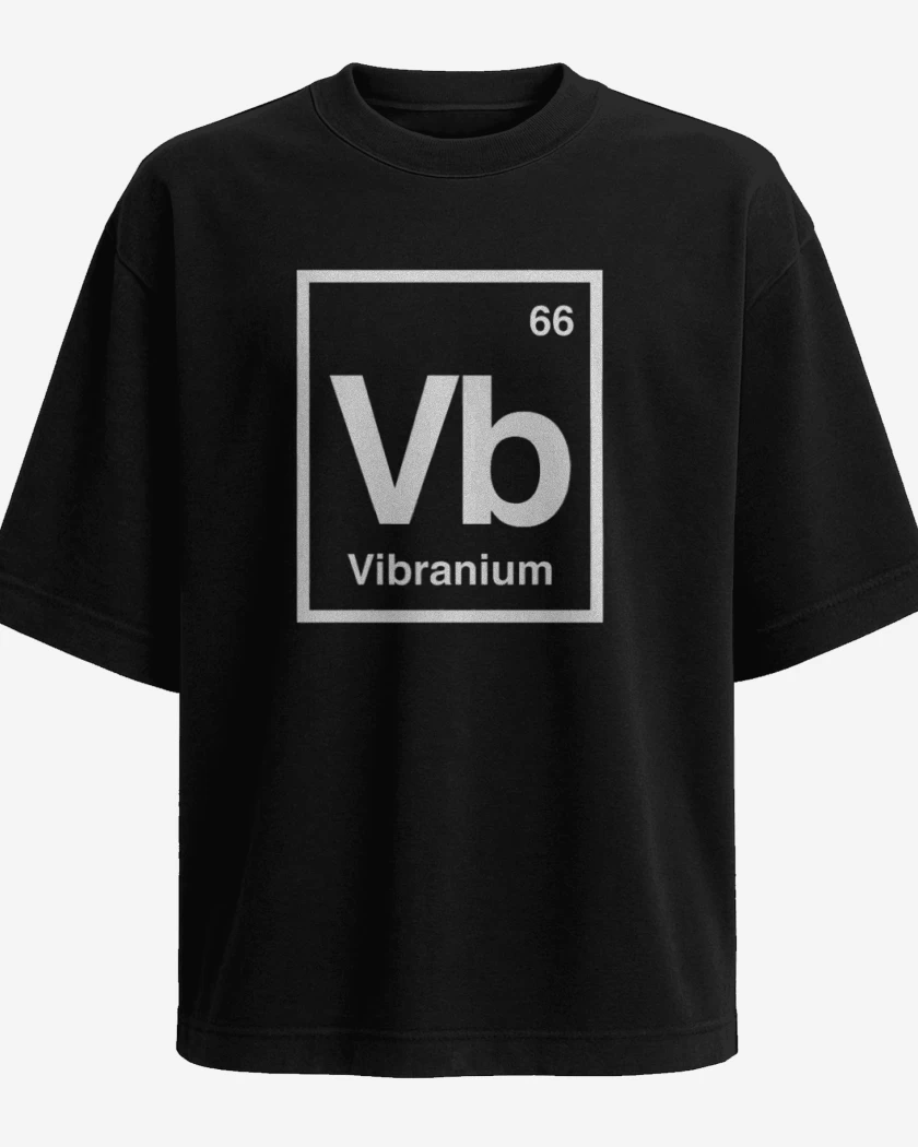 Polera Oversize Negro de Vibranium