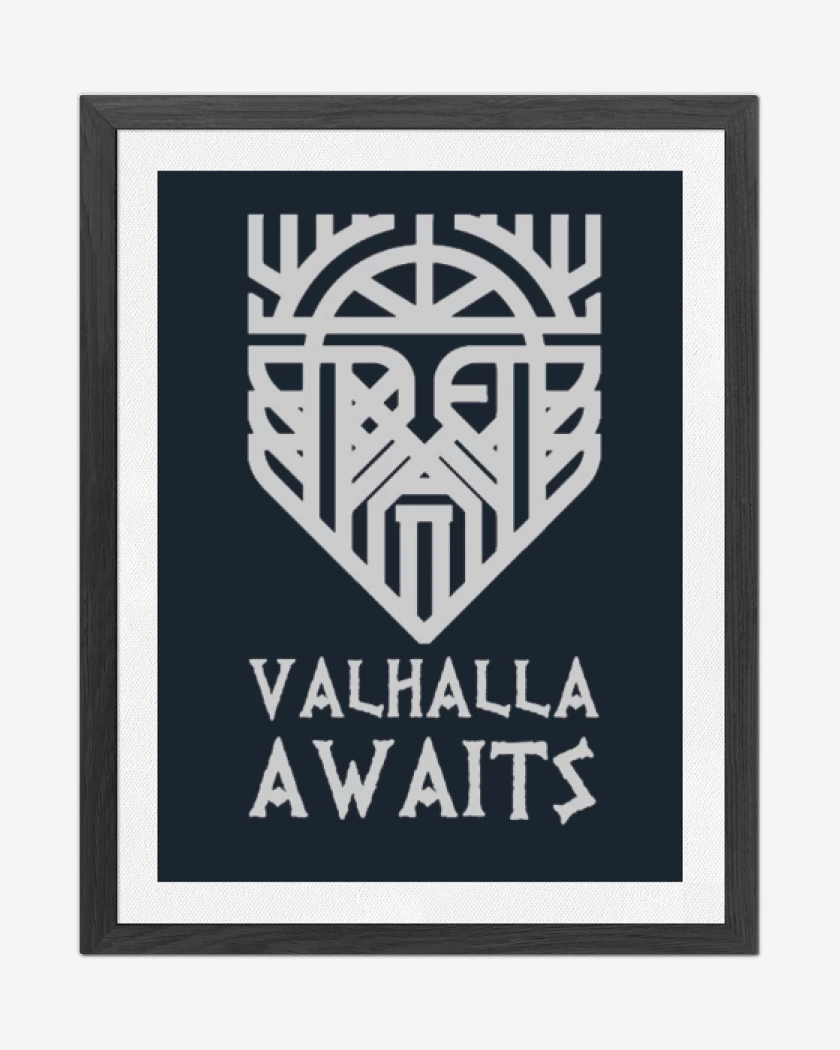 Cuadro decorativo Azul Marino de Valhalla espera
