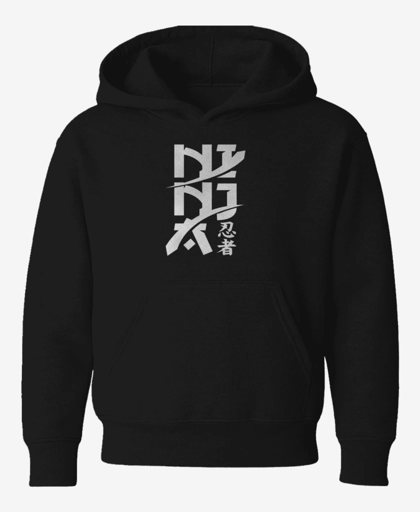 Poleron de niño Negro de Ninja