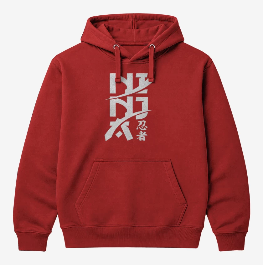 Polerón Canguro Rojo de Ninja