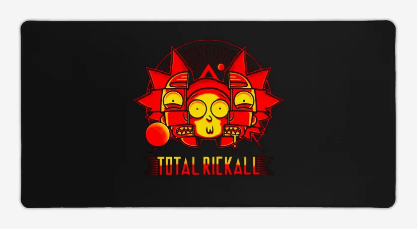 Mouse pad Gamer Negro de Total rickall