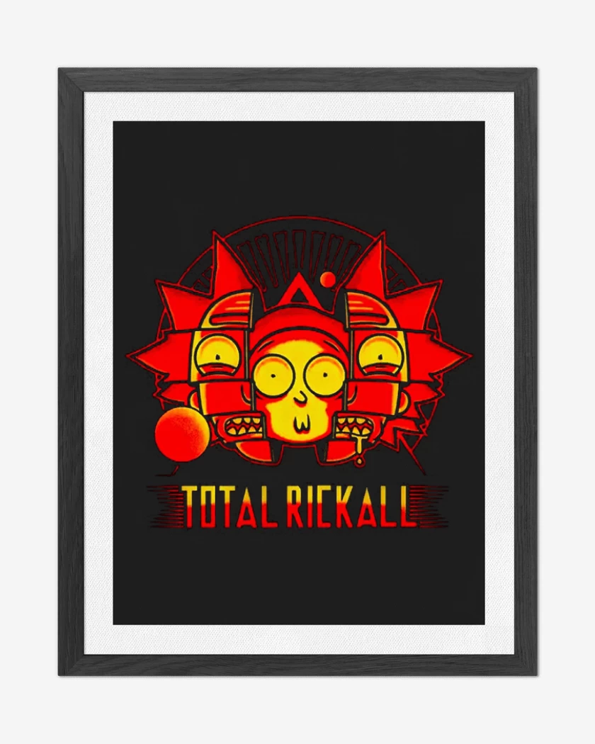 Cuadro decorativo Negro de Total rickall