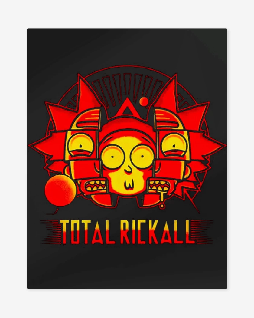 Print metalico Negro de Total rickall