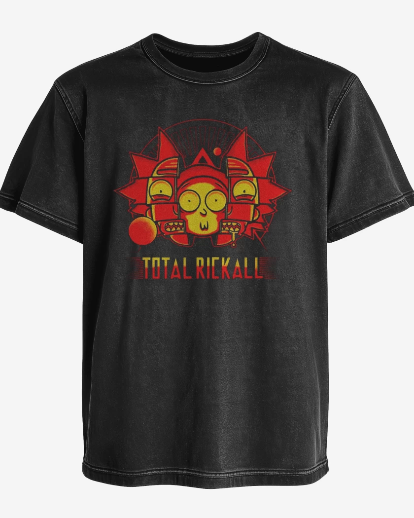 Polera desgastada Total rickall