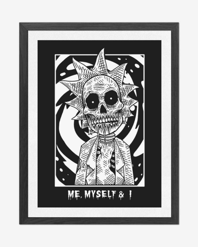 Cuadro decorativo Negro de Rick my self